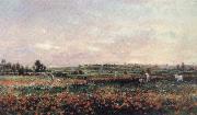 Charles Francois Daubigny Poppy Field oil painting